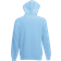 Shein Fruit of the Loom Mens Hooded Sweatshirt / Hoodie (Sky Blue)