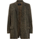 AllSaints Aleida Denim Blazer - Leopard Green