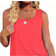 Shein LUNE Plus Solid Color Round Neck Womens Tank Top With Wide Strap Summer