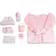 JC Toys La Newborn Deluxe Pink Layette Gift Set 15"