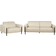 Beliani Askim Beige Sofa 207cm 2pcs 4 Seater