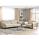 Beliani Askim Beige Sofa 207cm 2pcs 4 Seater