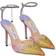 Jimmy Choo Saeda 100 Satin - Sunset Mix/Crystal