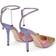 Jimmy Choo Saeda 100 Satin - Sunset Mix/Crystal