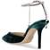 Jimmy Choo Saeda 85 Velvet - Dark Green