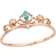 RYWOLT Ariel The Little Mermaid Princess Ring - Gold/Blue/Transparent