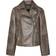 Pieces Sadie Faux Leather Jacket - Chicory Coffee