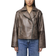 Pieces Sadie Faux Leather Jacket - Chicory Coffee