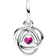 Pandora October Eternity Circle Dangle Charm - Silver/Pink/Transparent