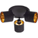 Lindby Vasilia Black/Gold Ceiling Flush Light