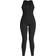 PrettyLittleThing Structured Contour Rib Racer Jumpsuit - Black