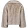 Neo Noir Stephanie Faux Fur Jacket - Beige