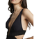 River Island Crossed Strap Plunge Swimsuit - Black