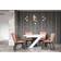 Zipcode Design Aleksandra White/Black Dining Table 80x160cm