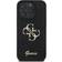 Guess Fixed Glitter 4G Metal Logo Case for iPhone 16 Pro Max