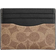 Coach Slim Id Card Case - Signature Canvas/Tan & Black