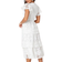 Coast Tiered Lace Trim Detail Midi Dress - White