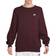 Nike Club Men's Crew-Neck Sweater - Burgundy Crush/White