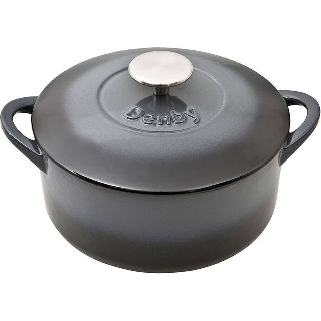 Denby Halo Cast Iron Round Other Pot with lid 2.4 L 20 cm