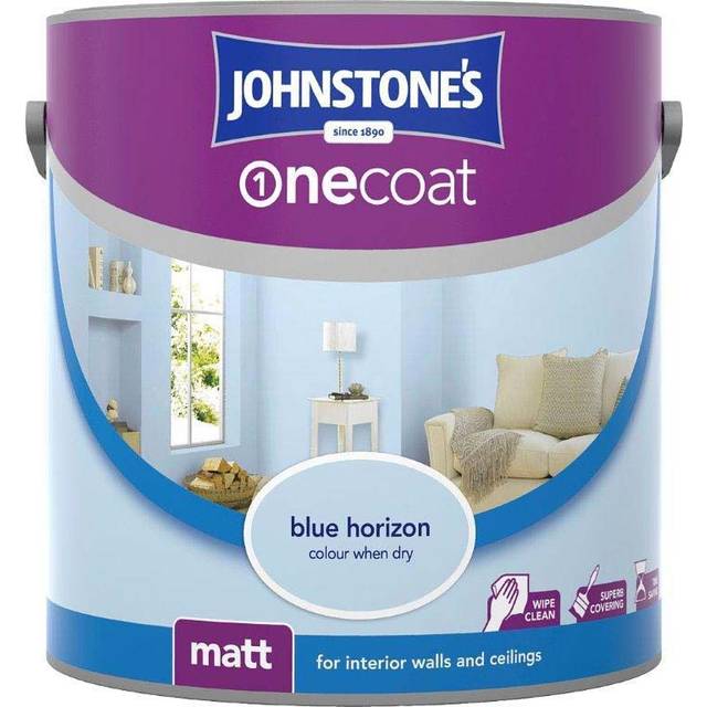 Johnstones One Coat Wall Paint Ceiling Paint Blue 2 5l Compare