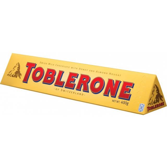 Toblerone 12.7 Oz - 360g Swiss White Chocolate Nougat Bar Extra