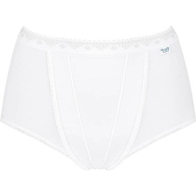 sloggi Basic+ Maxi Cotton Briefs, Pack of 3, White at John Lewis & Partners