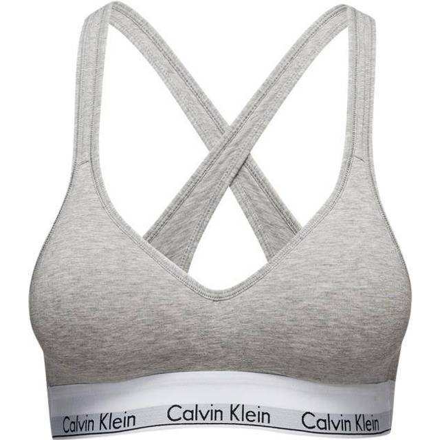 Calvin Klein Modern Cotton Bralette - Grey Heather • Price »