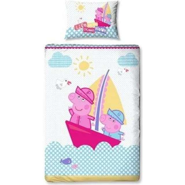 Peppa Pig Nautical Single Duvet Set 135x200cm Compare Prices