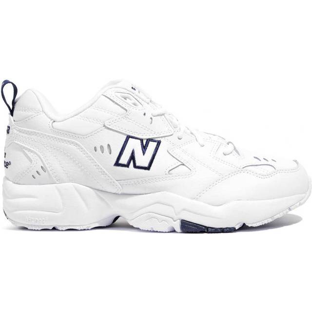 New balance 608 white best sale and gray chunky sneakers