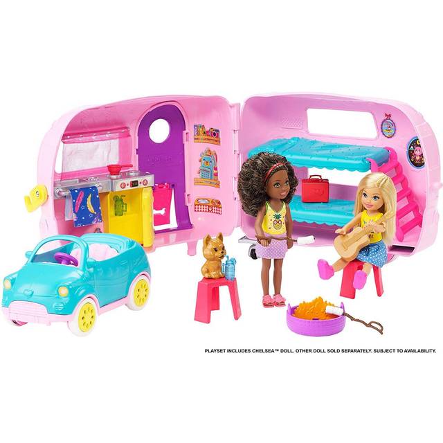  Barbie Toys, Camper Playset with Chelsea Doll and