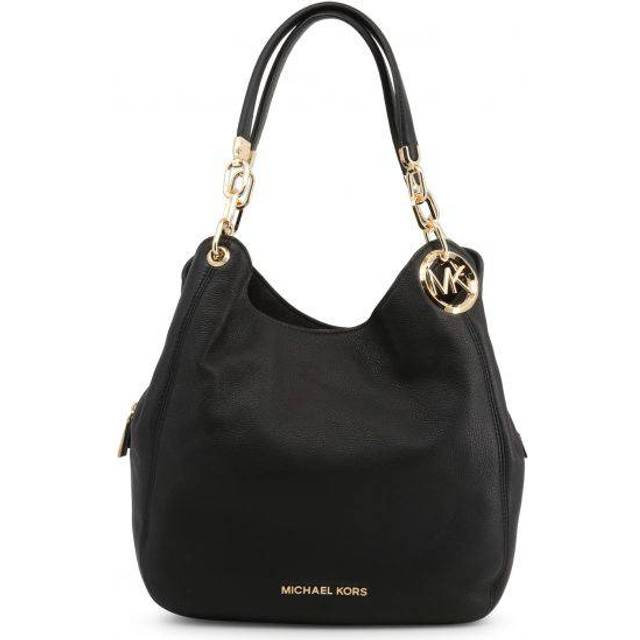 Michael Kors Lillie Large Pebbled Leather Shoulder Bag Black