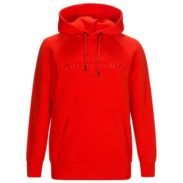 peak performance hoodie red