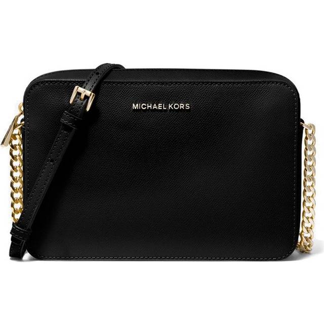 Michael kors jet set travel large saffiano leather deals messenger