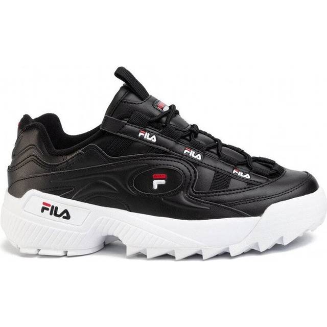 Black red best sale and white filas