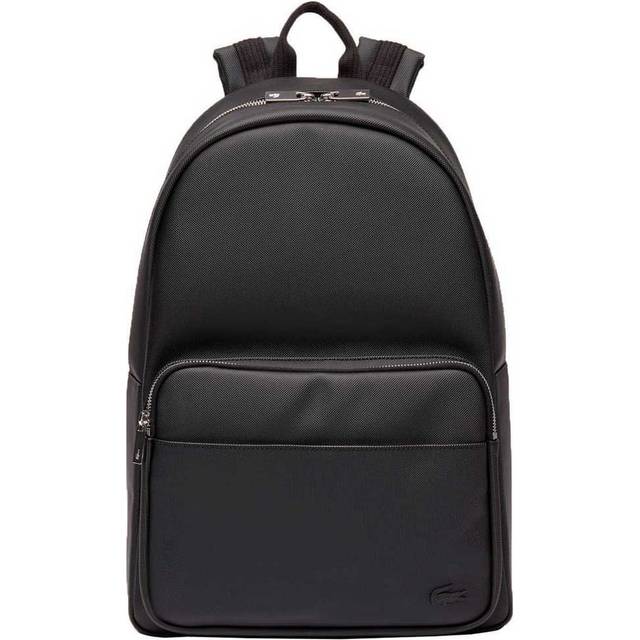 Lacoste Men's Practice Leather Backpack Black