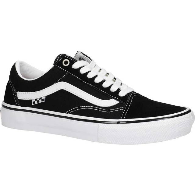 Vans old skool black hot sale and white skate shoes