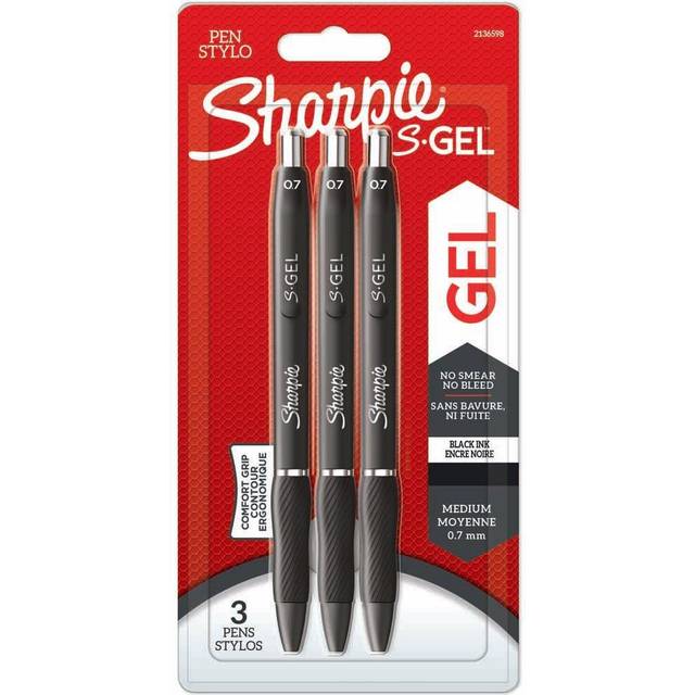 Uni-Ball 218990000 UM-153S Signo Impact Gel Pens with Rubber Grip, Black Gel, 1mm Nib (Pack of 12)