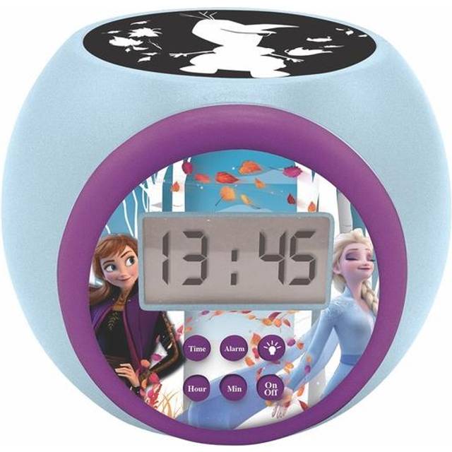 LEXIBOOK Nintendo Super Mario Projector Clock with Snooze Alarm  Function,Night Light with Timer, LCD Screen, Battery Operated, Black