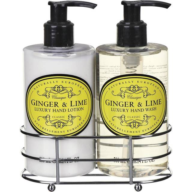 Naturally European Hand Care Ginger & Lime Caddy Set 300ml 2-pack • Price »