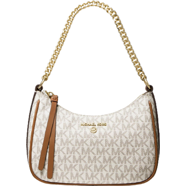 Michael Kors Jet Set Charm Small Logo Shoulder Bag Vanilla Acrn