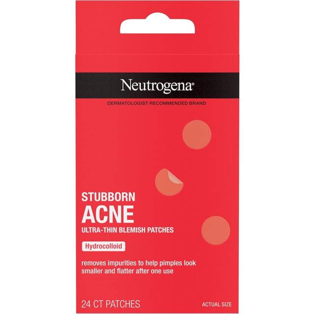 Neutrogena Stubborn Acne Blemish Patches, Ultra-Thin Hydrocolloid Acne  Patch Absorbs Fluids & Removes Impurities To Help Pimples Look Smaller  After One Use, 24 Patches • Price »