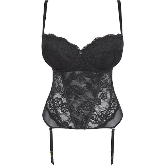 Ann Summers Sexy Lace Planet Basque - Black • Price