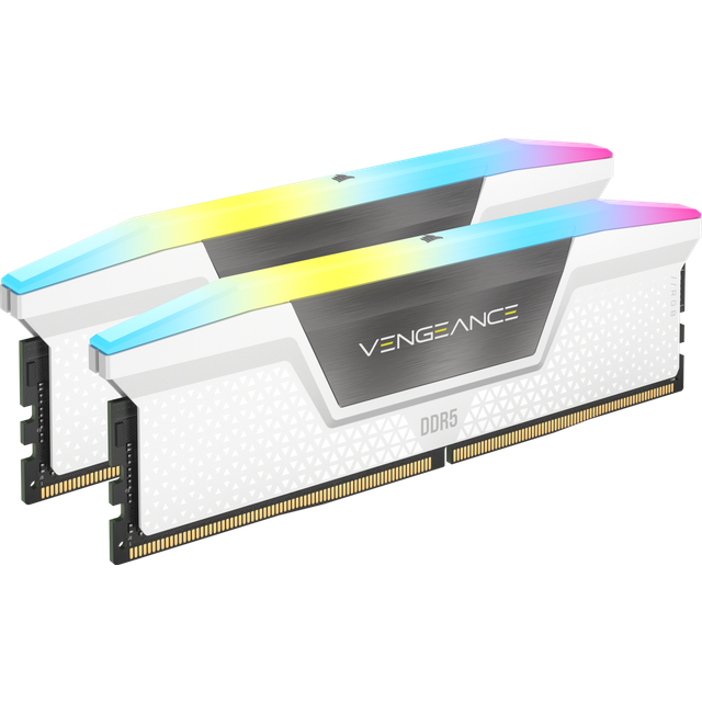 CORSAIR DOMINATOR PLATINUM RGB DDR5 RAM 32GB (2x16GB) 6200MHz CL36 Intel  XMP iCUE Compatible Computer Memory - White (CMT32GX5M2X6200C36W)
