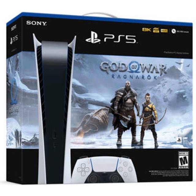 Sony PlayStation 5 (PS5) - Digital Edition - God of War: Ragnarok