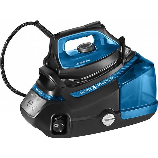 Rowenta Silence Steam Pro 2800W 1.3L Microsteam 400 Soleplate Black, Blue -  Steam Ironing Stations (2800 W, 7.5 bar, 1.3 L, 480, 140 g/min) :  : Home & Kitchen