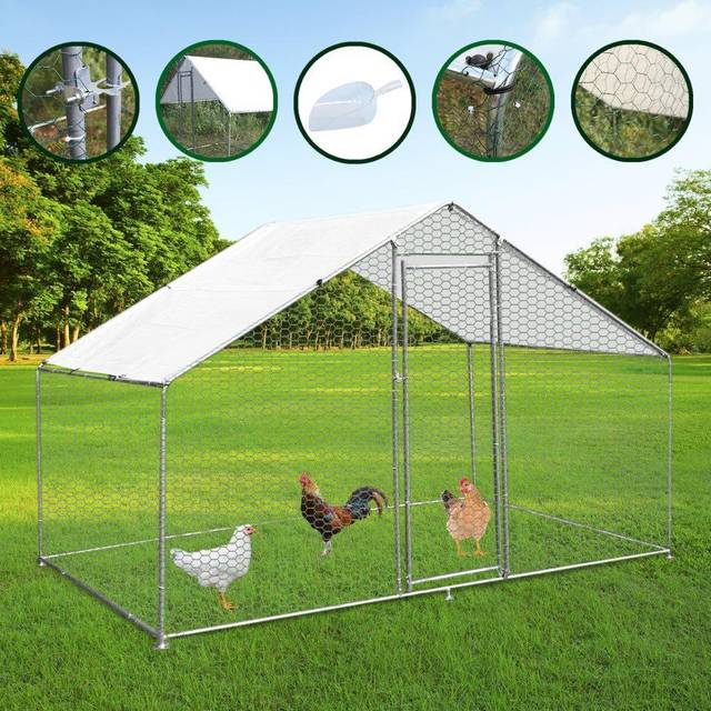 3m 2m 2m Chicken Run Cage Pen Walk In Chickens Hens Dogs Poultry • Price