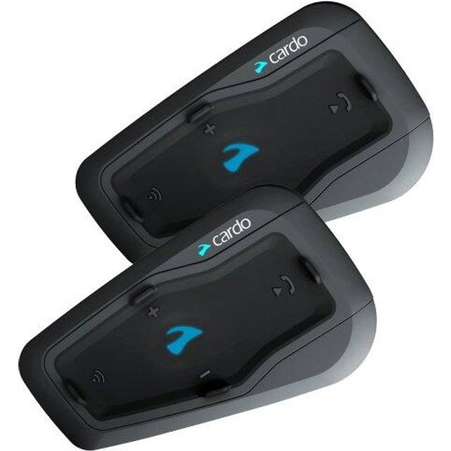 Cardo FRC2P101 - FREECOM 2 Plus Motorcycle 2-Way Bluetooth Communication  System Headset - Black, Dual 2 Pack