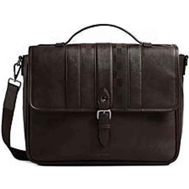 Ted Baker Brn-choc Wayvees Logo-hardware Faux-leather Satchel 1 Size ...