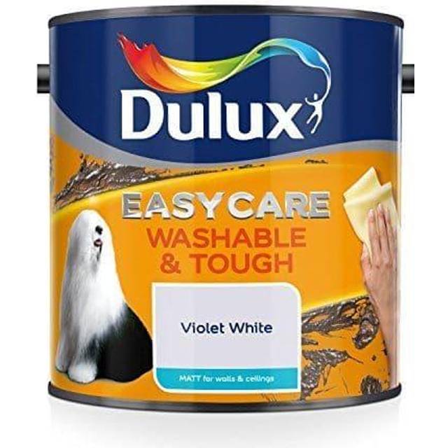 Dulux Matt Emulsion Paint For Walls And Ceilings - White Mist 5L