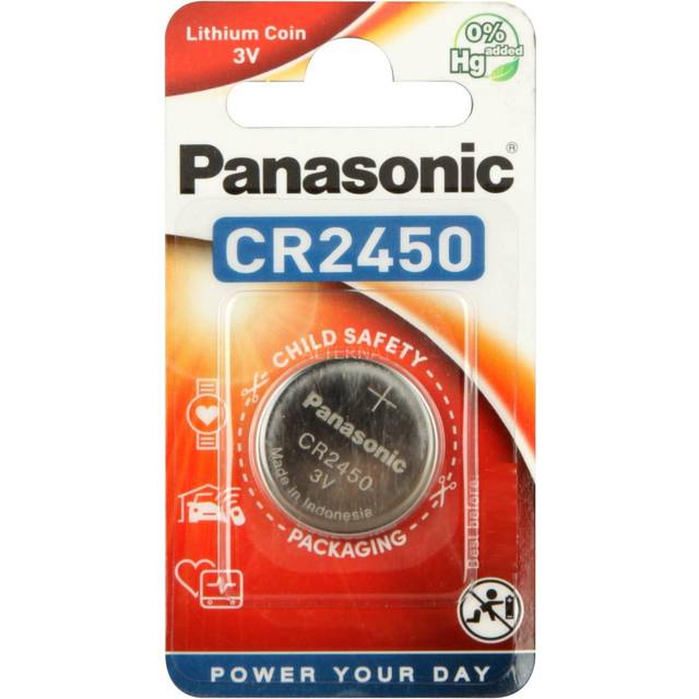 Panasonic Panasonic: Panasonic CR2450 3V Lithium Battery, PK 5 Pan-CR2450